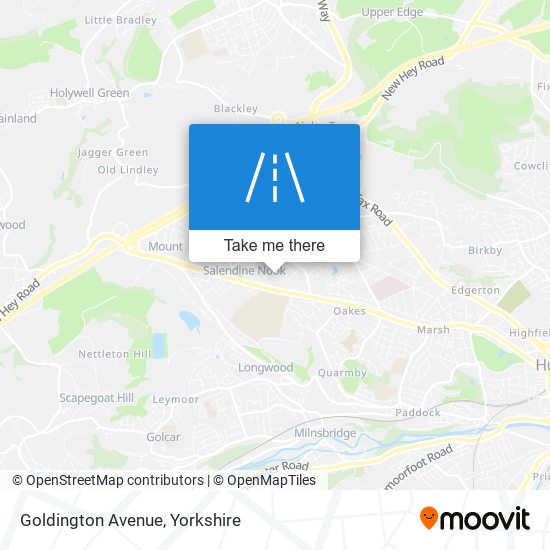 Goldington Avenue map