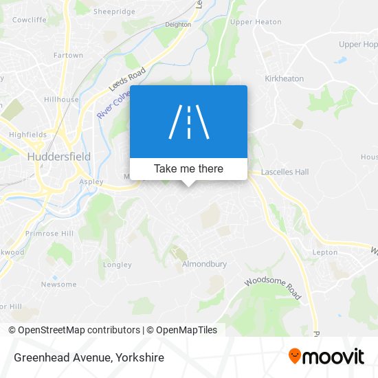 Greenhead Avenue map