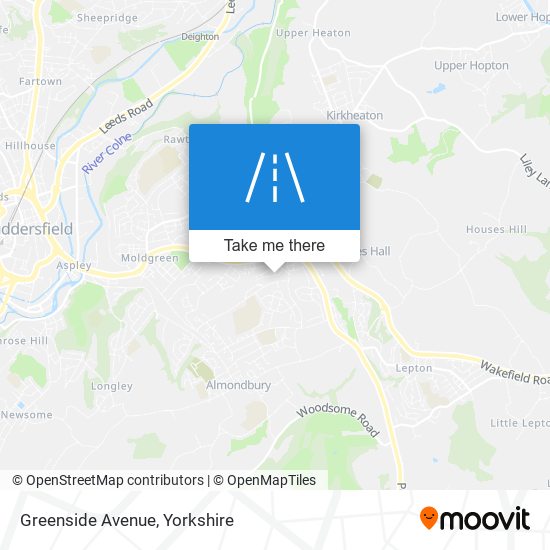 Greenside Avenue map