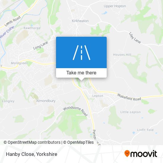 Hanby Close map