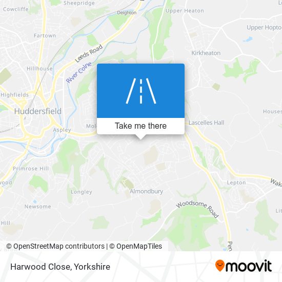 Harwood Close map