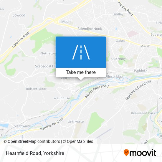 Heathfield Road map