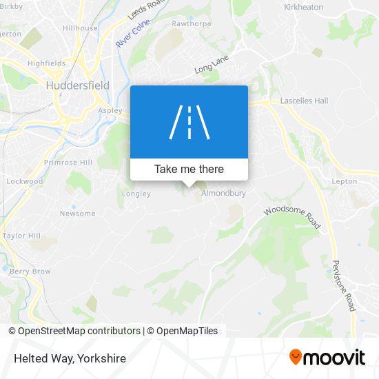 Helted Way map
