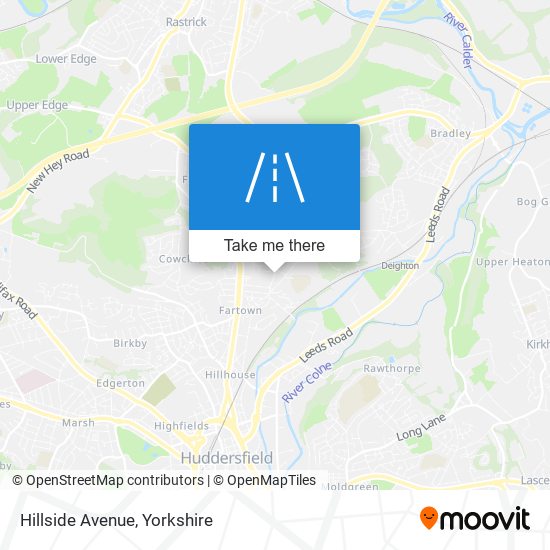 Hillside Avenue map