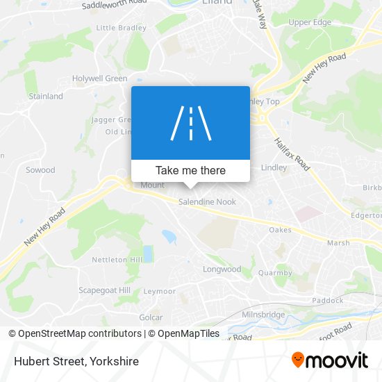 Hubert Street map