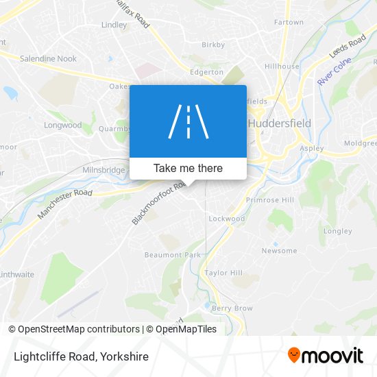 Lightcliffe Road map