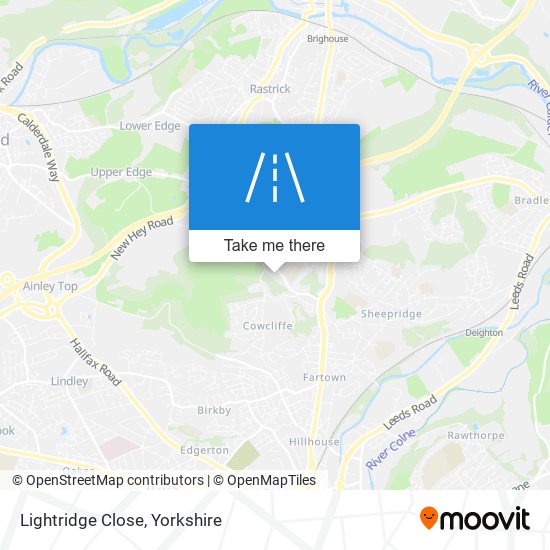 Lightridge Close map