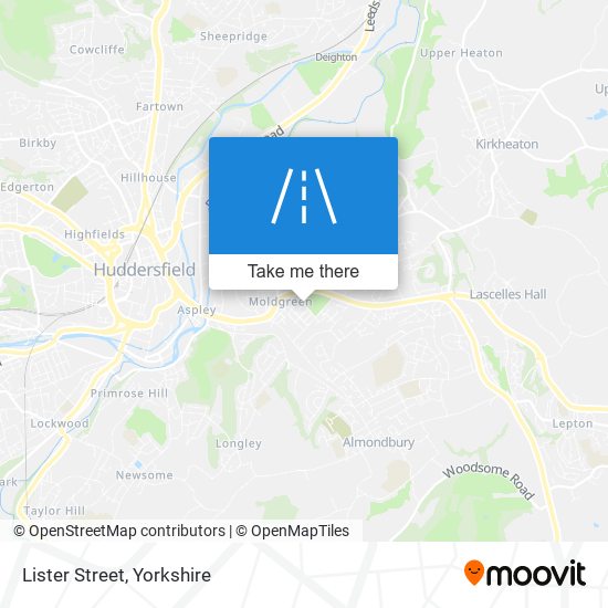 Lister Street map