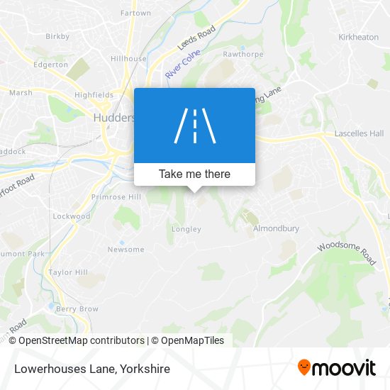 Lowerhouses Lane map