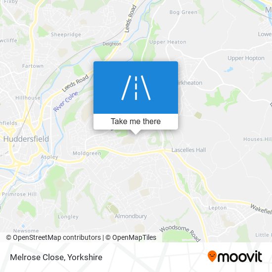 Melrose Close map