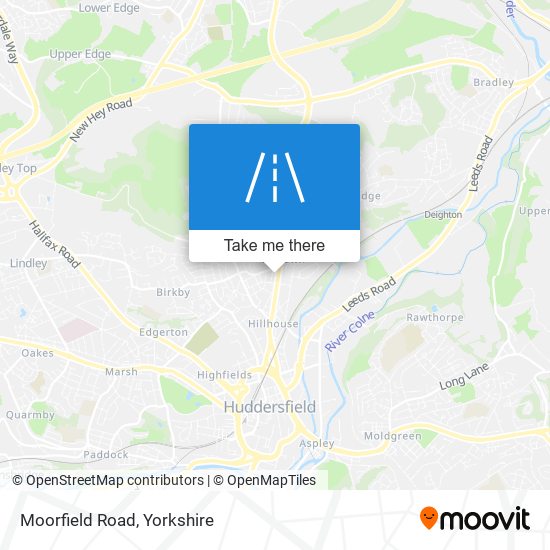 Moorfield Road map