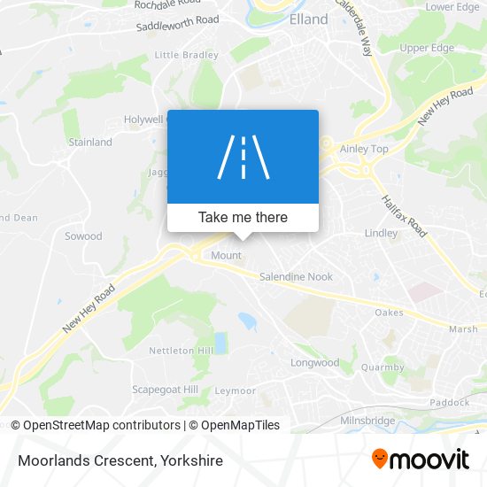 Moorlands Crescent map