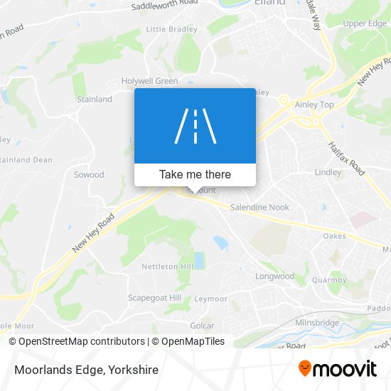 Moorlands Edge map