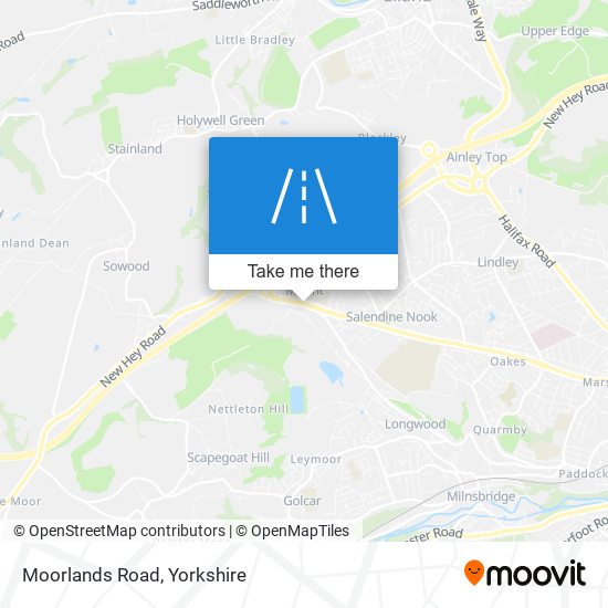 Moorlands Road map