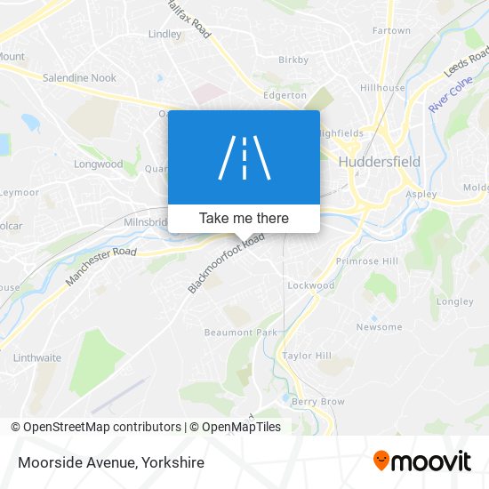 Moorside Avenue map