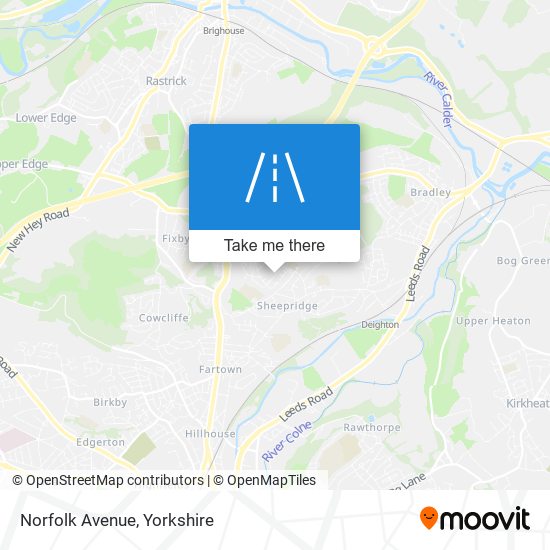 Norfolk Avenue map