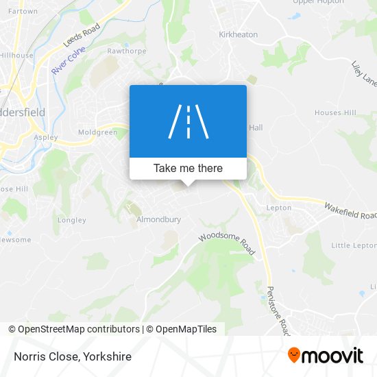 Norris Close map