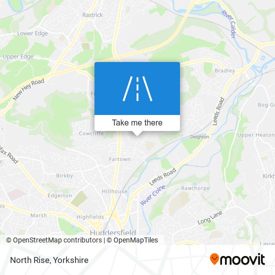 North Rise map