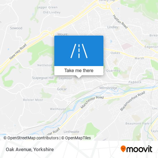 Oak Avenue map