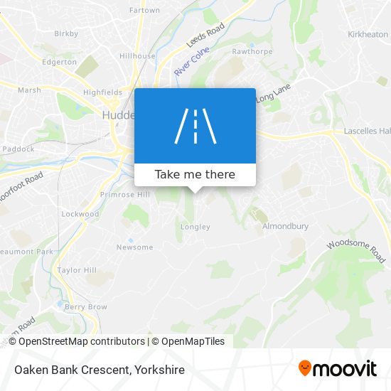Oaken Bank Crescent map