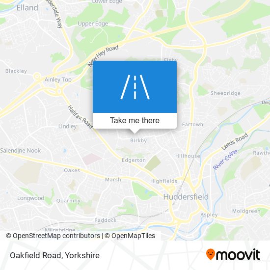 Oakfield Road map