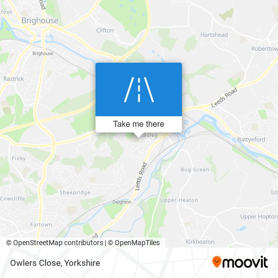 Owlers Close map
