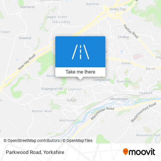 Parkwood Road map