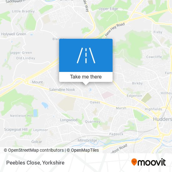 Peebles Close map