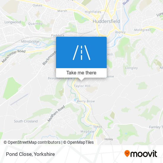Pond Close map
