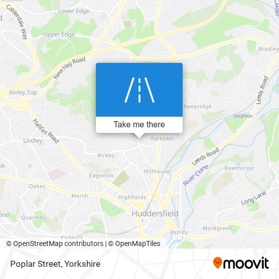 Poplar Street map