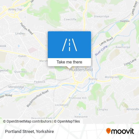 Portland Street map