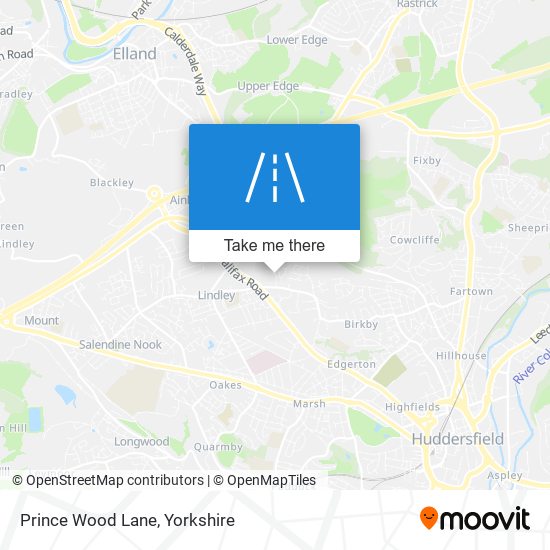 Prince Wood Lane map