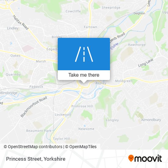 Princess Street map