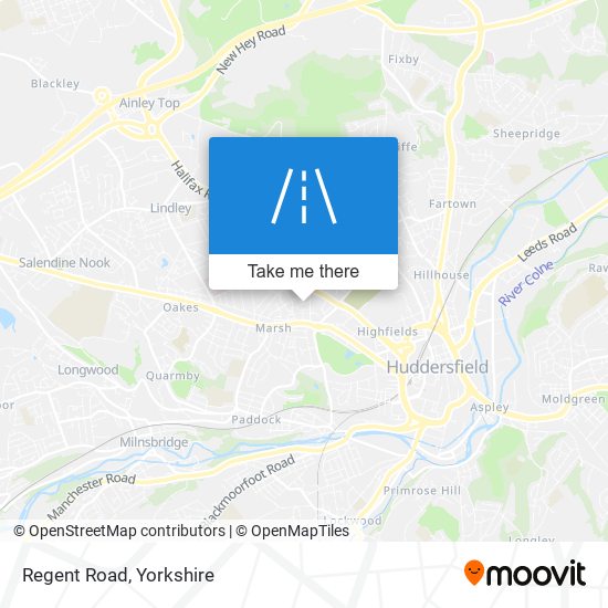 Regent Road map