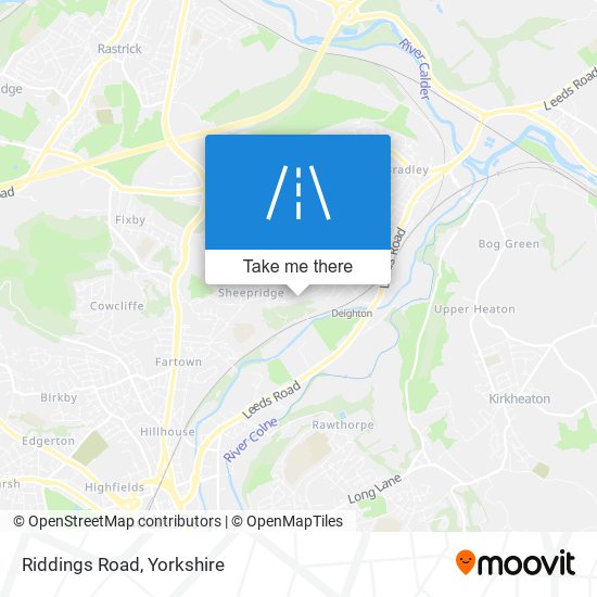 Riddings Road map