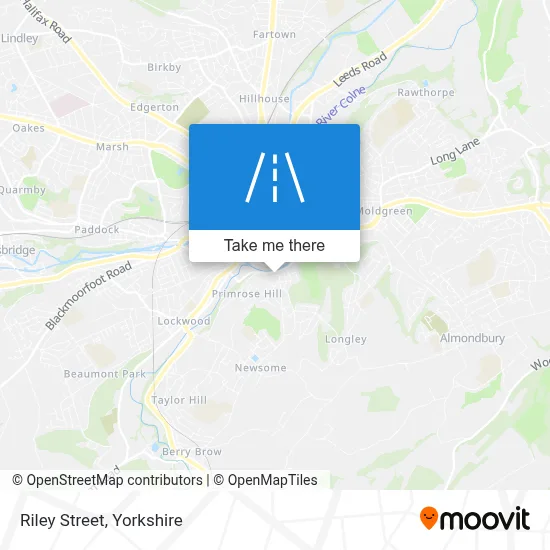 Riley Street map