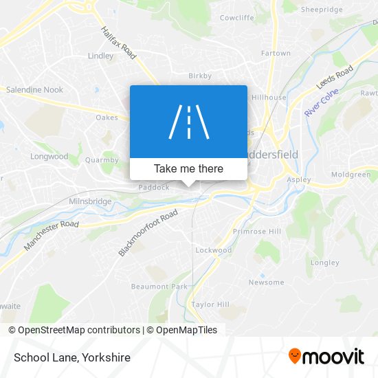 School Lane map
