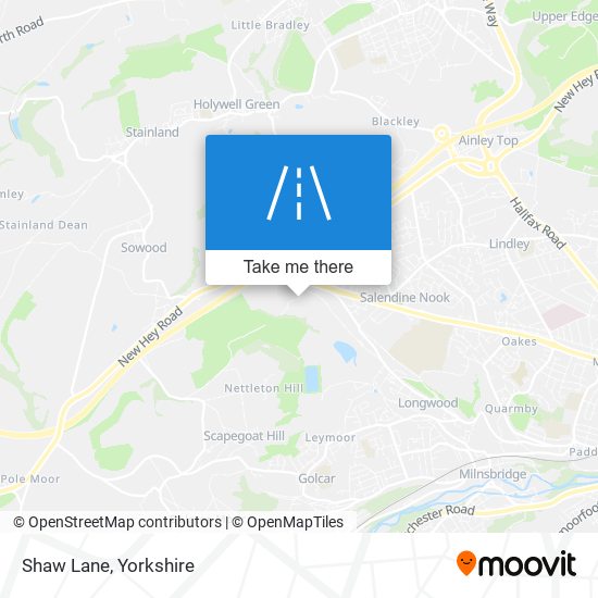 Shaw Lane map