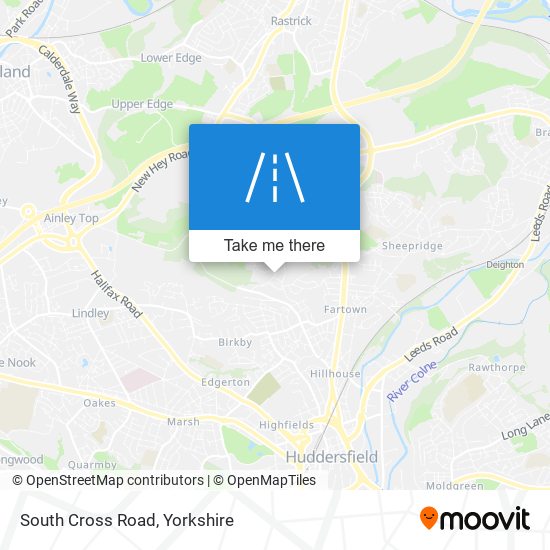 South Cross Road map