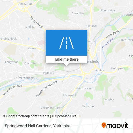 Springwood Hall Gardens map