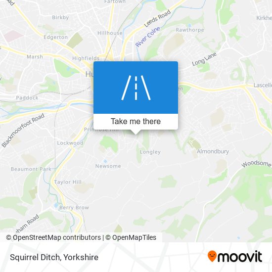 Squirrel Ditch map