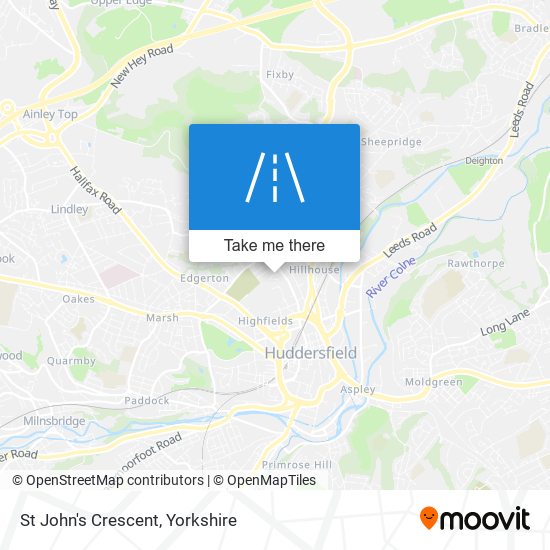 St John's Crescent map