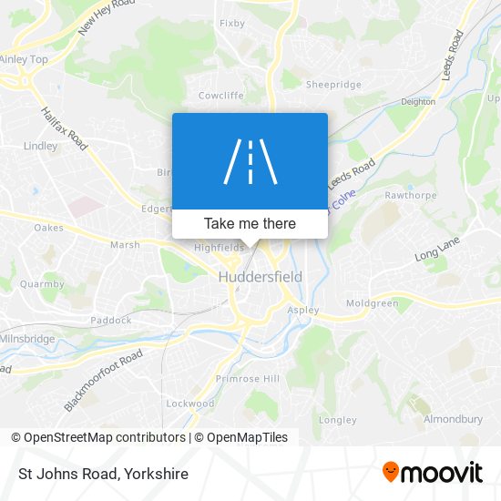St Johns Road map