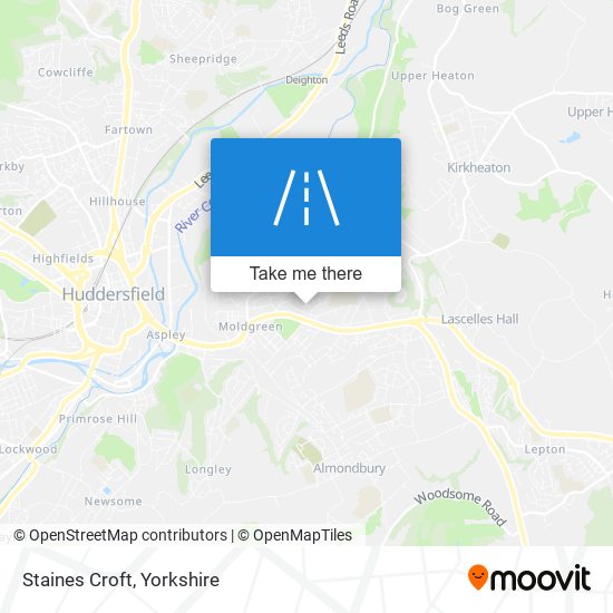Staines Croft map