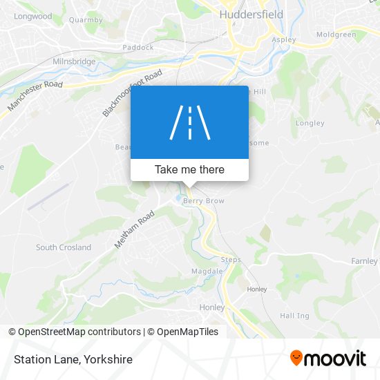 Station Lane map