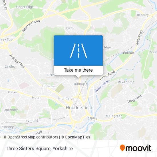 Three Sisters Square map