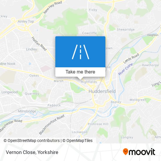 Vernon Close map