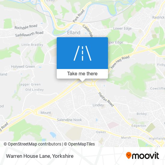 Warren House Lane map