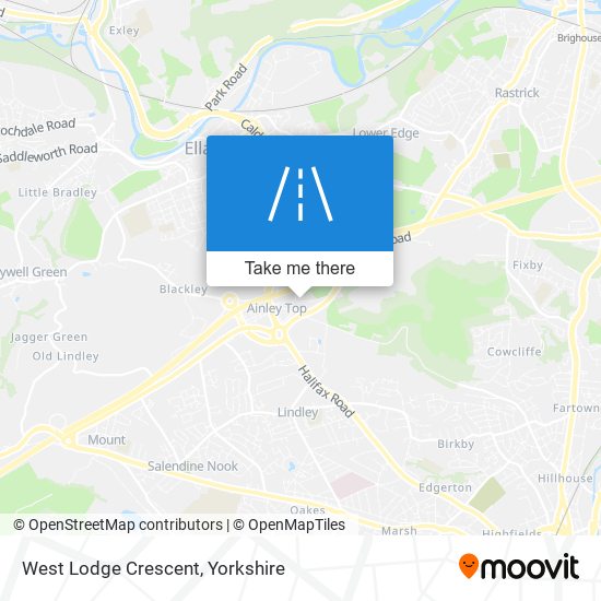 West Lodge Crescent map
