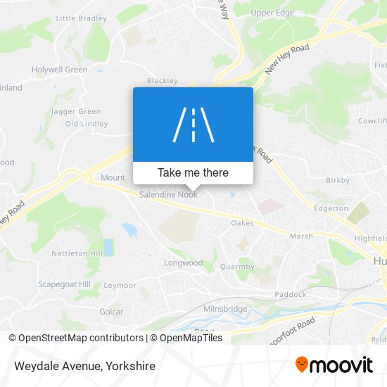 Weydale Avenue map